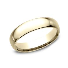 10k Yellow Gold 5mm Comfort Fit Plain Wedding Band