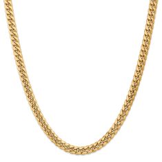 14k Yellow Gold 7.3mm Miami Cuban Chain Necklace