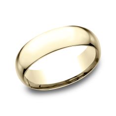 14k Yellow Gold 7mm Comfort Fit Plain Wedding Band