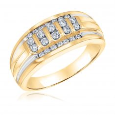 1/2ctw Round Diamond 10k Yellow Gold Ring