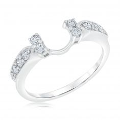 1/3ctw Round Diamond White Gold Ring Wrap | Embrace Collection