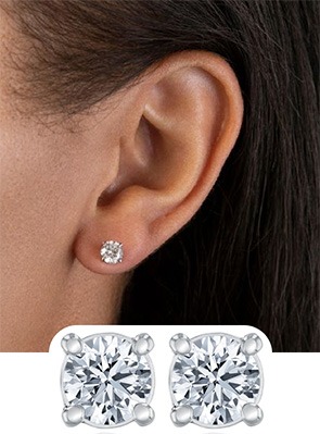 1ctw Diamond Solitaire Studs
