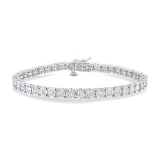 3ctw Diamond 14k White Gold Tennis Bracelet