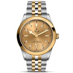 Previously Owned TUDOR Black Bay 41 S&G Diamond Black Dial Stainless Steel and Yellow Gold Watch 41mm - M79683-0008