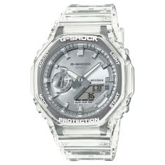Casio G-Shock Analog-Digital Silver Dial Translucent Resin Band Watch - GA2100BM-7A8