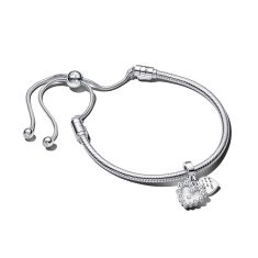 Pandora Sparkling Dangle Heart Bracelet Set