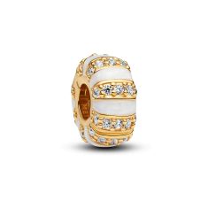 Pandora Stones & Enamel Gold-Plated Clip Charm