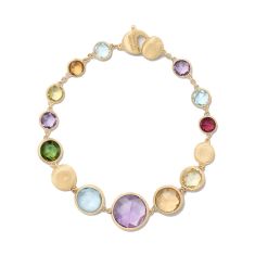 Marco Bicego Jaipur Color 18k Yellow Gold Graduated Gemstone Bracelet