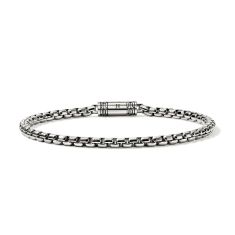 John Hardy 3.7mm Sterling Silver Box Chain Bracelet