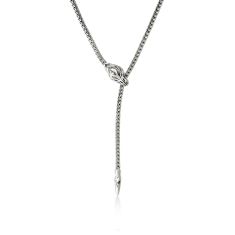 John Hardy Naga Sterling Silver Lariat Necklace