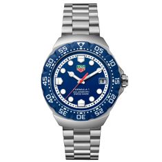 TAG Heuer FORMULA 1 Solargraph Blue Dial Stainless Steel Watch 38mm - WBY1112.BA0042