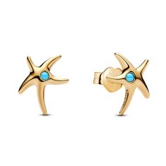 Pandora Starfish Gold-Plated Stud Earrings