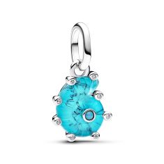 Pandora Blue Murano Glass Sea Snail Dangle Charm