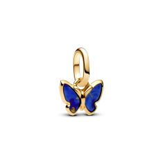 Pandora Blue Butterfly Gold-Plated Mini Dangle Charm