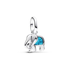 Pandora Turquoise-Colored Elephant Mini Dangle Charm