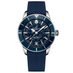 Breitling Superocean Heritage B31 Automatic 40 Kelly Slater Blue Dial Blue Rubber Strap Limited Edition Watch 40mm - AB31101A1C1S1