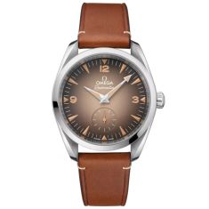 OMEGA Seamaster Railmaster Brown Dial Brown Leather Strap Watch 38mmmm - O23512382013001