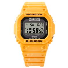 Casio G-Shock Digital 5600 Series Surfrider Foundation Japan Collaboration Model Yellow Resin Watch 46.7mm - G5600SFJ-9