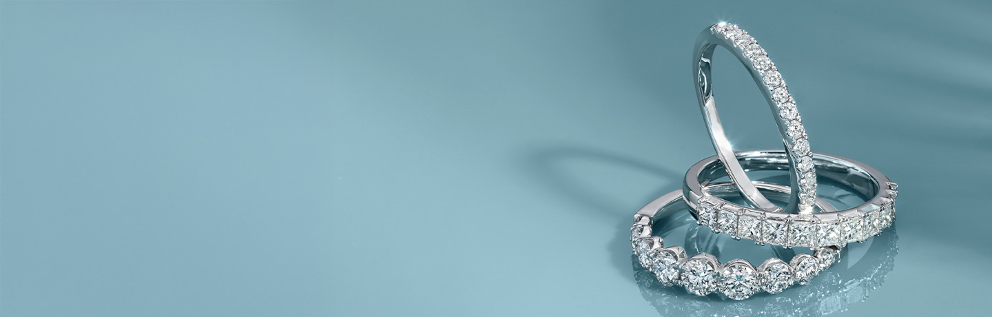 Ladies' White Gold Wedding Bands