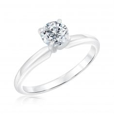 3/4ct Round Lab Grown Diamond Solitaire Engagement Ring