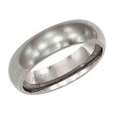 ArtCarved Titanium Comfort Fit Wedding Band 6mm