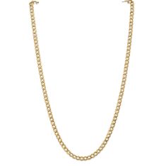 14k Yellow Gold 5.25mm Curb Chain Necklace