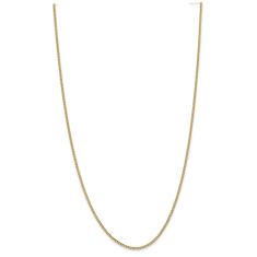 14k Yellow Gold 1.85mm Curb Chain Necklace