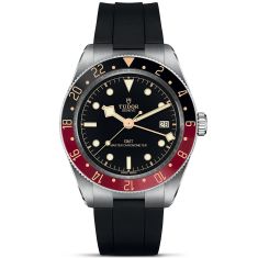 Black Bay 58 GMT Black and Burgundy Rubber Strap Watch 39mm - M7939G1A0NRU-0002