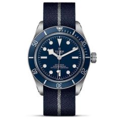 Black Bay Fifty-Eight Blue and Silver Fabric Strap Watch | 39mm | M79030B-0003