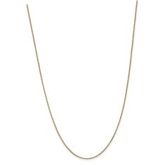 14k Yellow Gold 1mm Box Chain Necklace