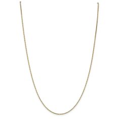 14k Yellow Gold 1.1mm Box Chain Necklace