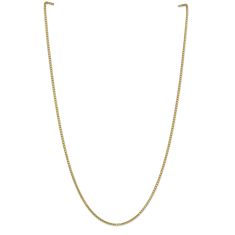 14k Yellow Gold 1.9mm Box Chain Necklace