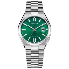 Citizen Tsuyosa Automatic Green Dial and Stainless Steel Bracelet Watch 40mm - NJ0150-56X