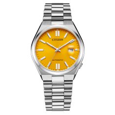 Citizen Tsuyosa Yellow Dial and Stainless Steel Bracelet Watch 40mm NJ0150-56Z