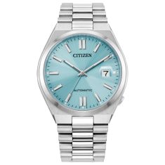 Citizen Tsuyosa Automatic Sky-Blue Dial and Stainless Steel Bracelet Watch 40mm NJ0151-53M