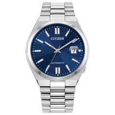 Citizen Tsuyosa Automatic Dark-Blue Dial and Stainless Steel Bracelet Watch 40mm NJ0150-56L