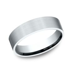 Cobalt Satin Finish Flat Comfort Fit Band 6mm