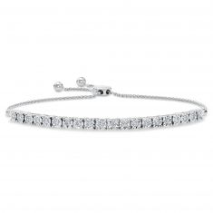 Diamond Bolo Bracelet 1/2ctw