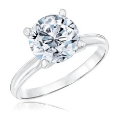 3ct Round Lab Grown Diamond Solitaire Engagement Ring