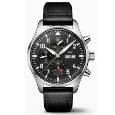 IWC Pilot's Watch Chronograph | Black Dial | Black Leather Strap | IW378001