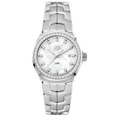 TAG Heuer LINK Quartz Diamond Mother-of-Pearl Dial Stainless Steel Watch 32mm - WBC1316.BA0600