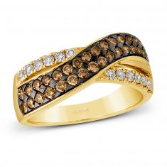 Le Vian® 7/8ctw Chocolate Diamonds® and Nude Diamonds™ 14k Honey Gold™ Ring