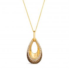 Le Vian® 7/8ctw Chocolate Ombré Diamonds® 14k Honey Gold™ Pendant Necklace