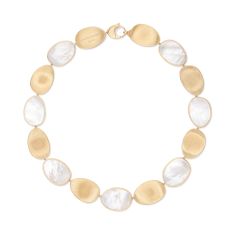 Marco Bicego 18k Yellow Gold Necklace with Mother of Pearl - Lunaria Collection