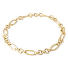 Marco Bicego Yellow Gold Mixed Link Necklace | Jaipur Link Collection