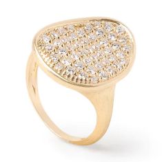 Marco Bicego 7/8ctw Diamond Yellow Gold Cocktail Ring | Lunaria Collection | Size 7