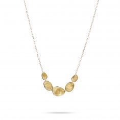 Marco Bicego Yellow Gold Graduated Necklace | Lunaria Collection