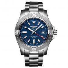 Breitling Avenger Automatic GMT 45 Blue Dial Stainless Steel Watch A32395101C1A1