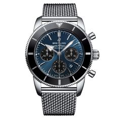 Breitling Superocean Heritage B01 Chronograph 44 Blackeye Blue Dial Stainless Steel Watch AB0162121C1A1
