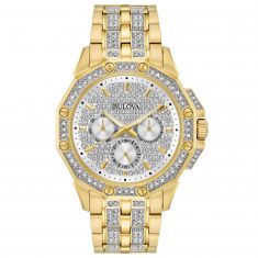 Men's Bulova Octava Crystal Gold-Tone Watch | 41.7 mm | 98C126